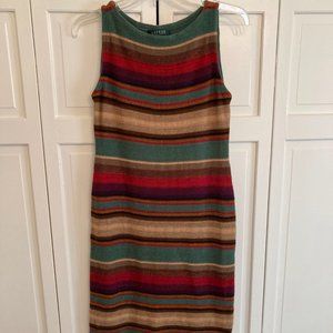 Ralph Lauren  multi color knit dress size PS